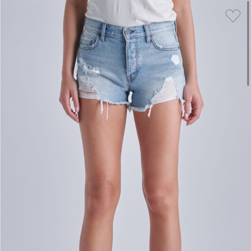 Women's citizen jean shorts   Mid Rise Distressed Shorts